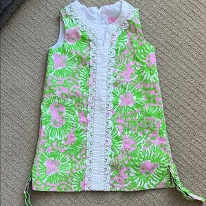 Lilly Pulitzer Pink and Green Kids Dress